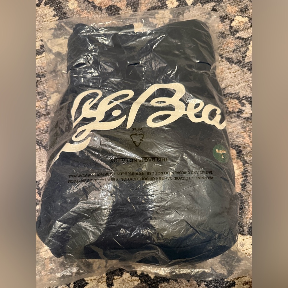 Brand New with Tags L.L. Bean Men Navy Hooded Sweatshirt